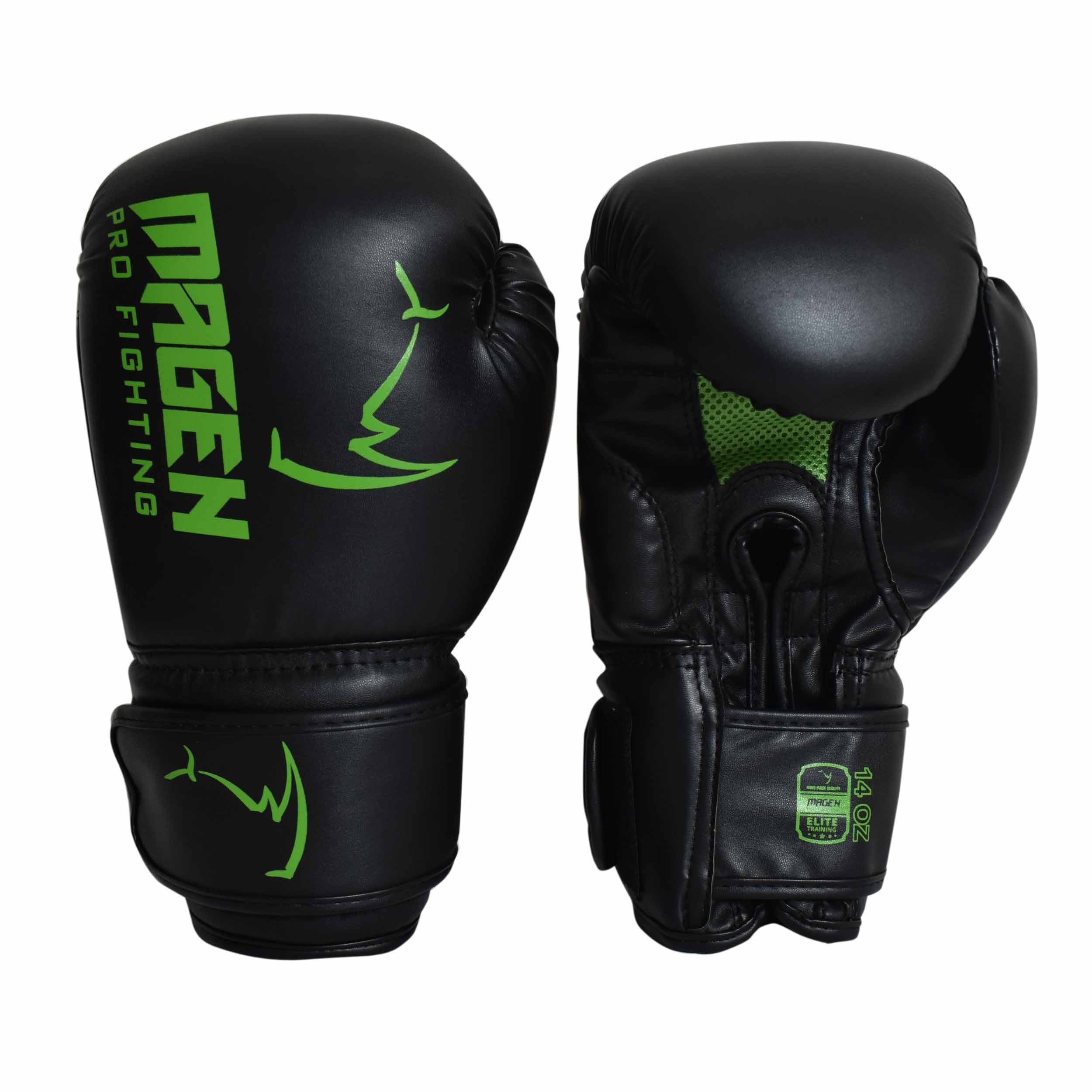 כפפות איגרוף מגן - לוגו ירוק - magen boxing